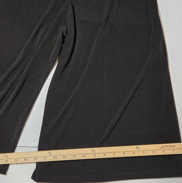 Amy Wear Black Dress Wide Leg Capri Pants - Picture 4 of 8